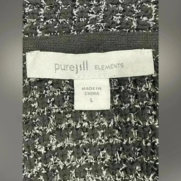 Purejill elements Long duster open cardigan 92% cotton 8% nylon size large - Picture 4 of 8